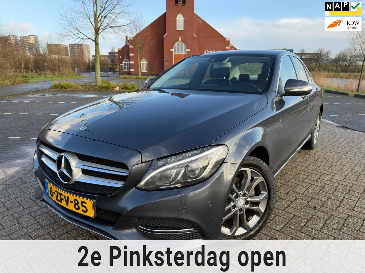 Mercedes-Benz C-klasse - 180 Ambition*APK*NAP*NAVI*Cruise*Trekhaak*Elekt-Stoelen+Ramen*Velgen*Leer - AutoWereld.nl
