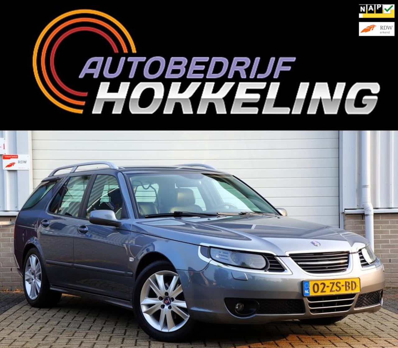 Saab 9-5 Estate - 2.3t Vector Sport Hirsch; Leder+Navi+Xenon=ORG NL !! - AutoWereld.nl
