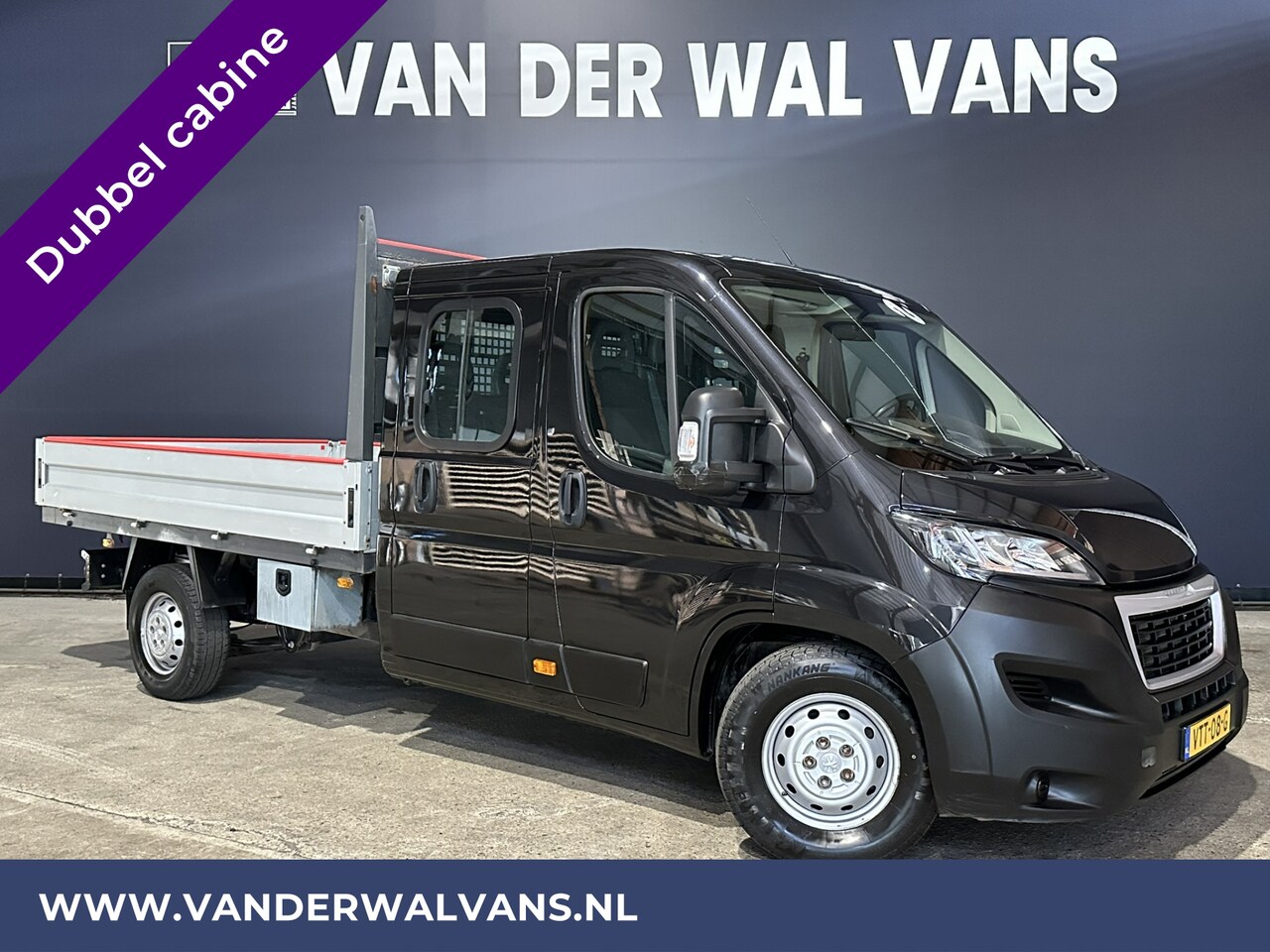 Peugeot Boxer - 2.2 Blue HDi 140 pk RIJKLAAR Pick up Dubbele cabine open laadbak Euro6 Airco | 7-Zits | Bl - AutoWereld.nl