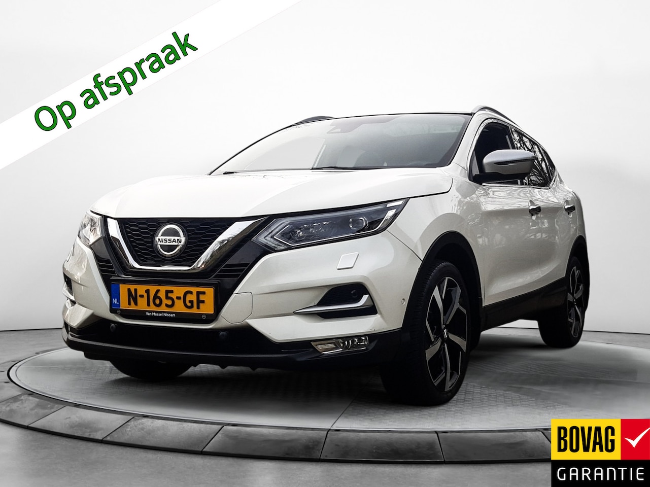 Nissan Qashqai - 1.3 DIG-T Tekna + (160 PK) Keurig-Onderh. BOVAG-Garantie. Panoramadak, Sportstoelen-Leer-V - AutoWereld.nl