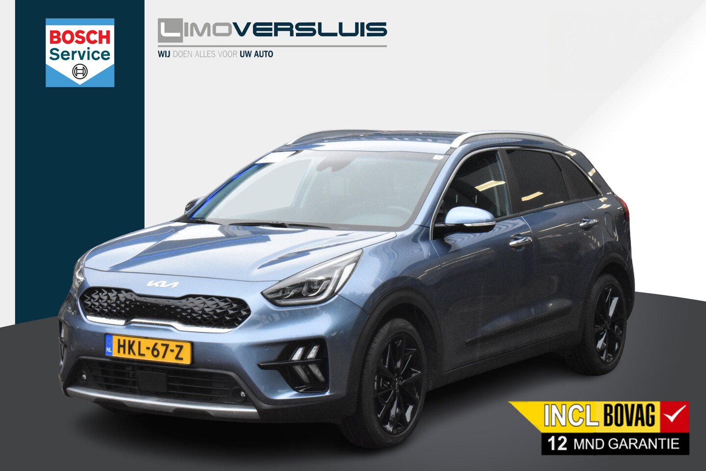 Kia Niro - 1.6 GDi Hybrid Dynamicline Plus-Pack Blind Spot | Navigatie | Camera | Half-Leder | Keyles - AutoWereld.nl