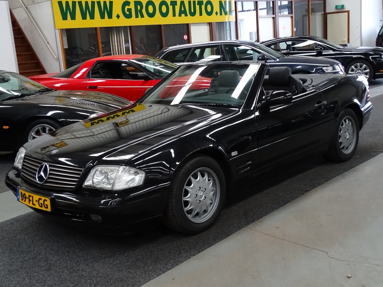 Mercedes-Benz SL-klasse Cabrio - 500 Airco Climate control Face Lift Youngtimer Automaat Leer - AutoWereld.nl