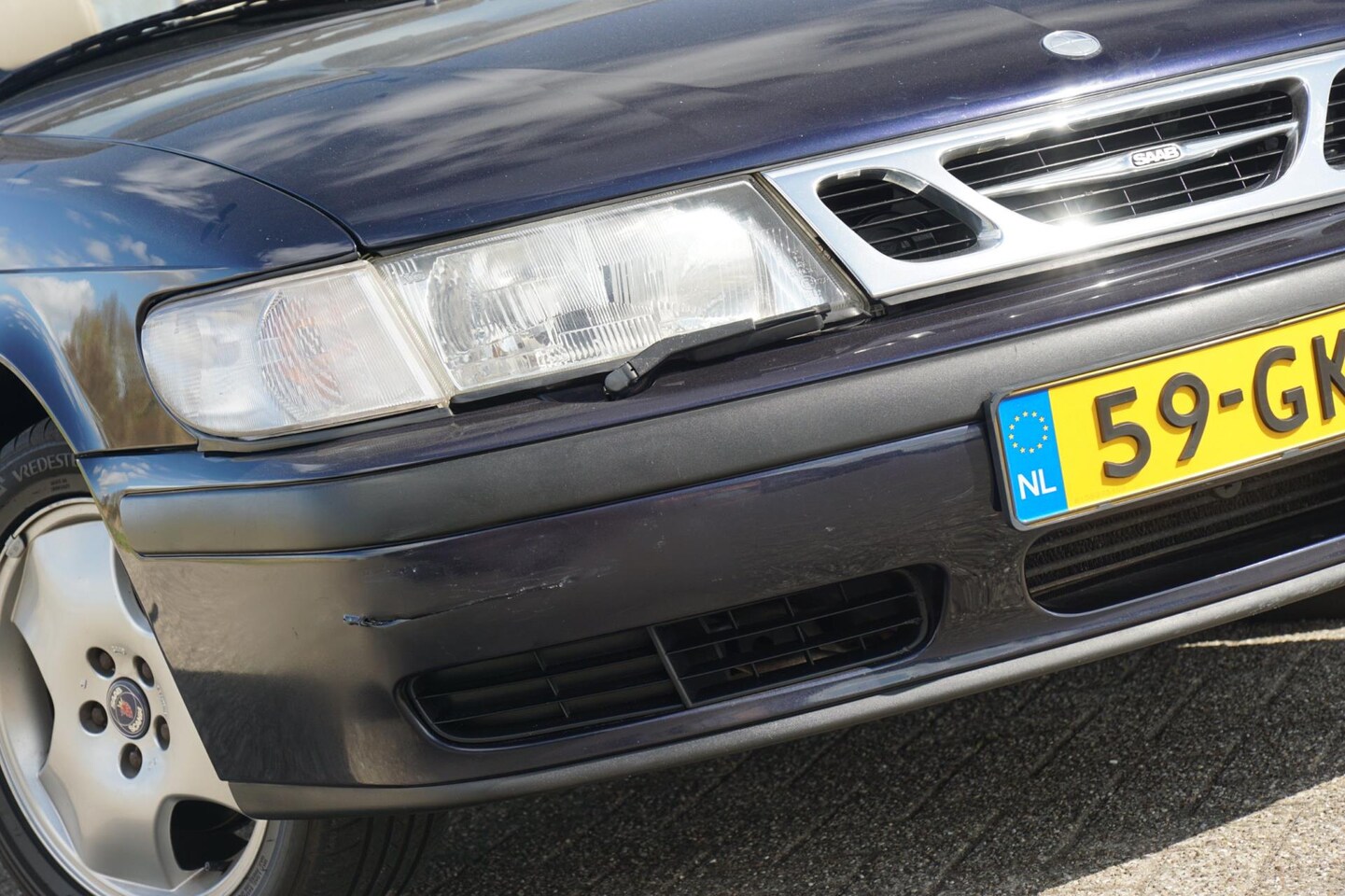 Saab 9-3 Cabrio - 2.0t S | Nocturne Blue Metallic | Leder/Airco/Nette kap! - AutoWereld.nl