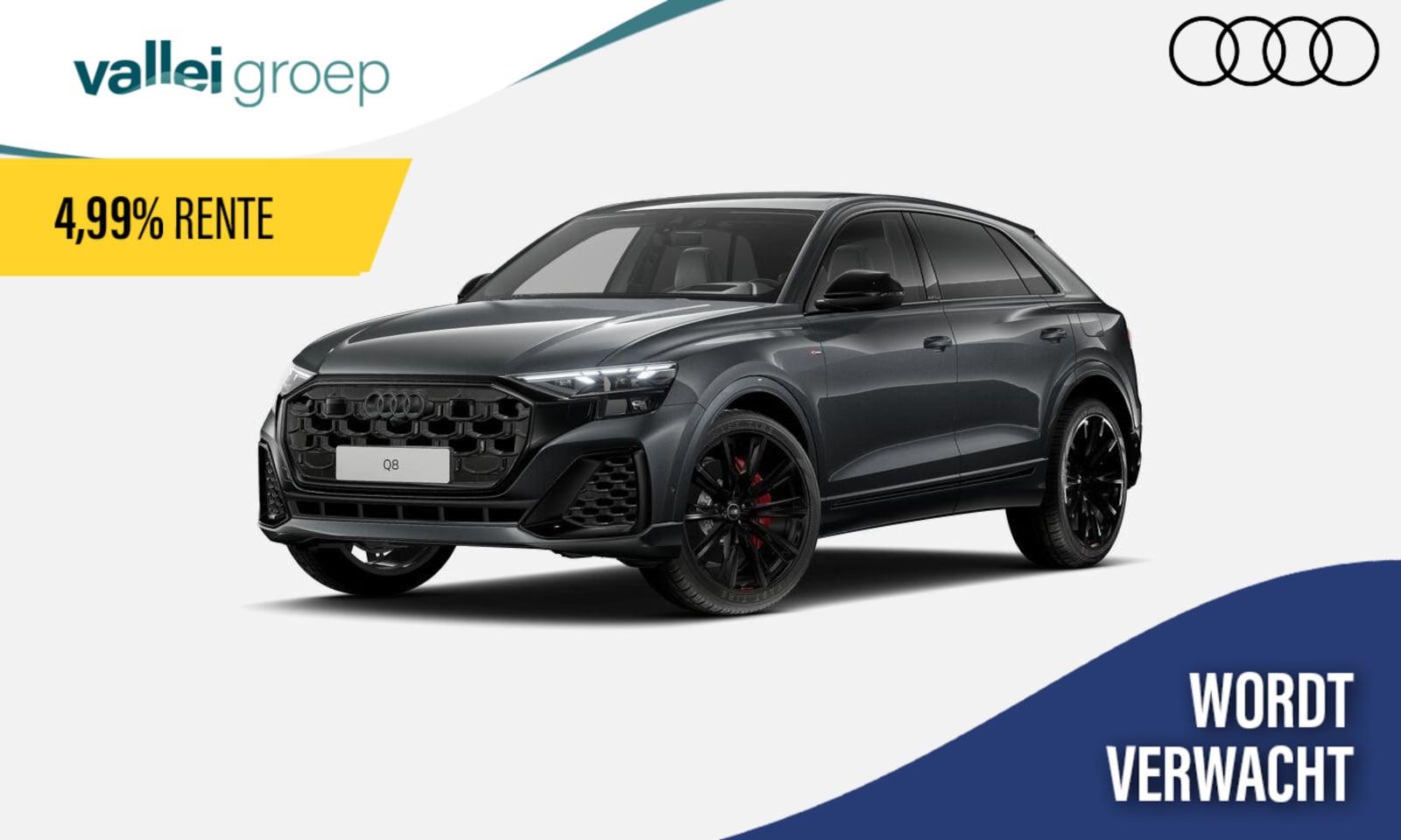 Audi Q8 - Pro Line S Competition 60 TFSI e 490 PK | Glazen panoramadak | Sportstoelen plus | Asstent - AutoWereld.nl