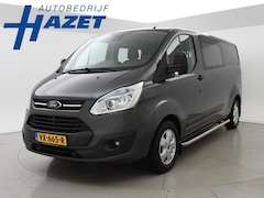 Ford Transit Custom - 2.2 TDCI L2H1 DUBBEL CABINE + LEDER | STOELVERWARMING | TREKHAAK 2800 KG | CAMERA