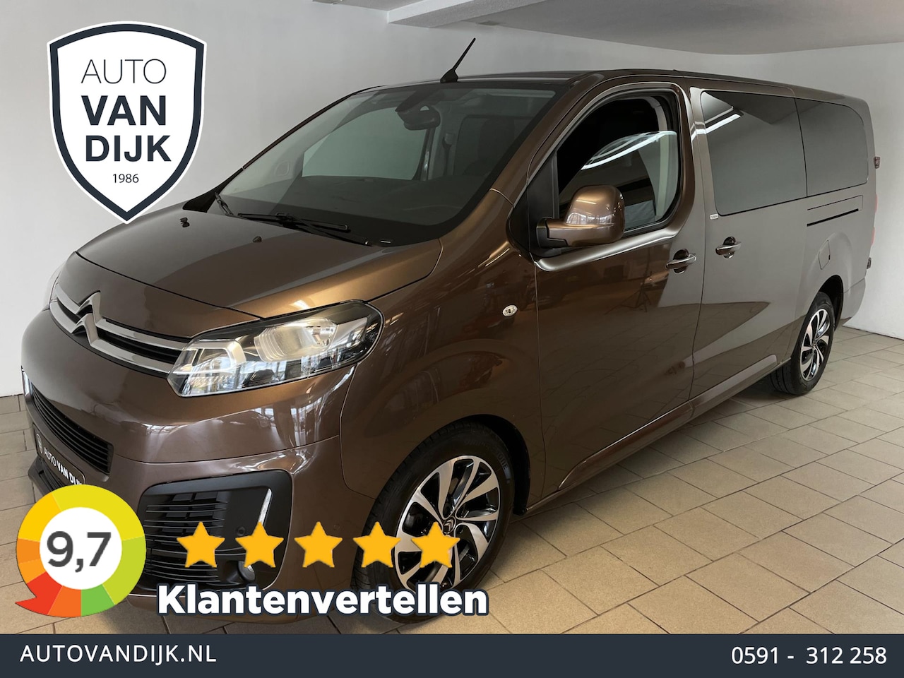 Citroën Jumpy - 2.0 BlueHDI 180 Business XL DC S&S Exclusive AUTOMAAT AIRCO NAVI CRUISE BLUETOOTH TREKHAAK - AutoWereld.nl