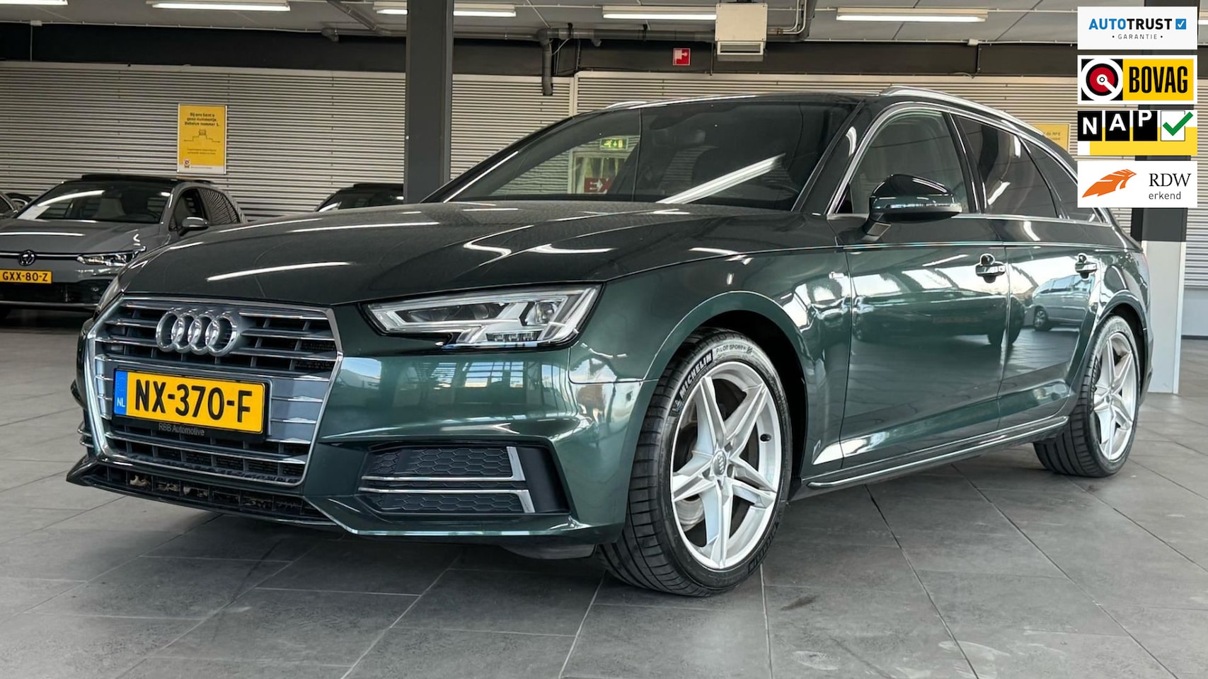 Audi A4 Avant - 1.4 TFSI Sport S line edition automaat led matrix navigatie clima cruise controle elektris - AutoWereld.nl