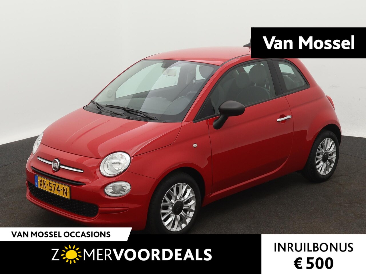 Fiat 500 - 0.9 TwinAir Turbo Popstar | Airco | 15" Lichtmetalen velgen | Cruise control - AutoWereld.nl