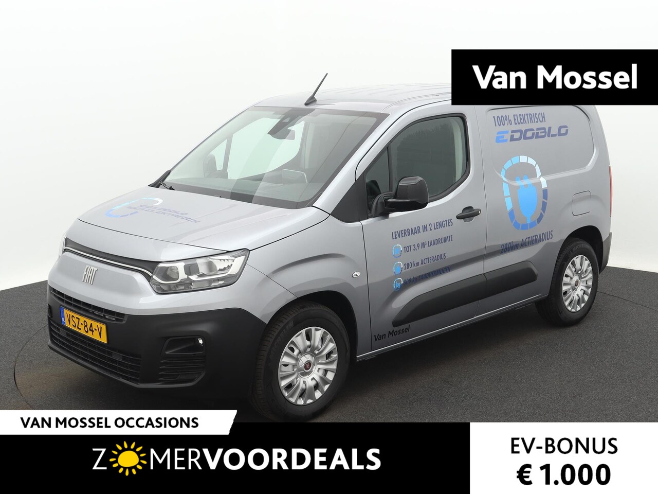 Fiat E-Doblo - 136 L1 50 kWh | Navigatie | Climate Controle | Cruise Controle | Bluetooth | - AutoWereld.nl