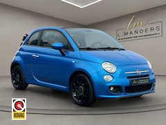 Fiat 500 C - 1.2 Sport 2014 BLAUW | Cabrio | Leder | Airco