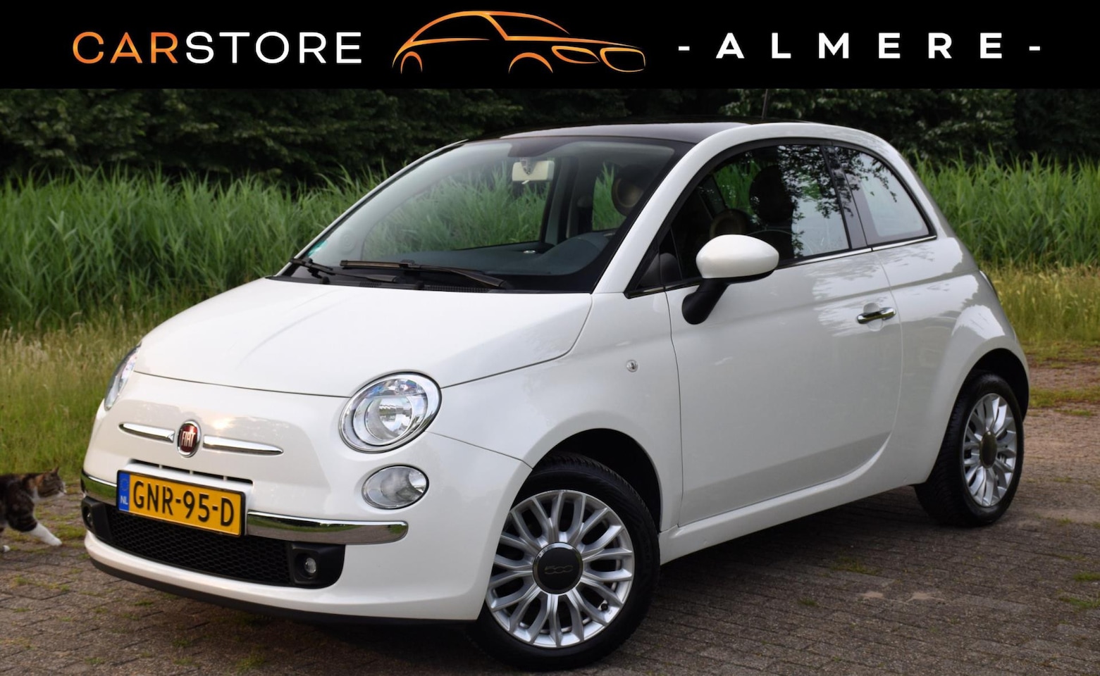 Fiat 500 - 1.2 Lounge*Airco*Dak*50Dkm*Pdc*Mtf Stuur*Lm velgen*Enz - AutoWereld.nl