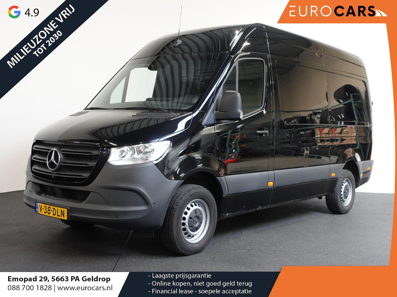 Mercedes-Benz Sprinter - 1.9 CDI 150PK L2H2 RWD Automaat Airco Navigatie Camera 3Zits Cruise Control - AutoWereld.nl
