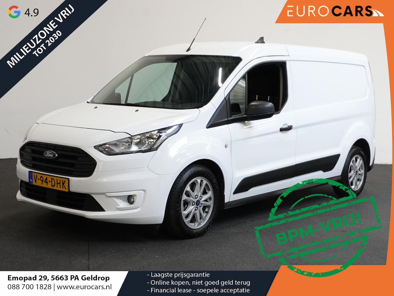 Ford Transit Connect - 1.5 EcoBlue Automaat L2 Trend Navigatie Airco Parkeersensoren Cruise Control 3Zits Camera - AutoWereld.nl