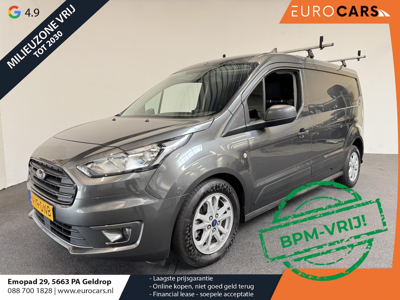 Ford Transit Connect - 1.5 EcoBlue L2 Trend Automaat Navigatie Airco ParkeersensorenCruise Control 3Zits Camera - AutoWereld.nl