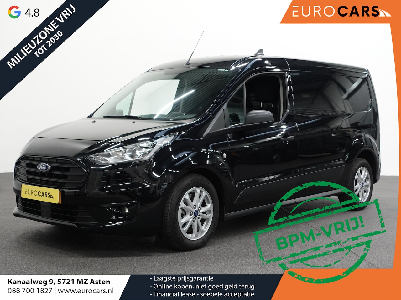 Ford Transit Connect - 1.5 L2 Automaat Navi Airco Parkeersenoren  Cruise Control 3Zits Camera Trekhaak - AutoWereld.nl