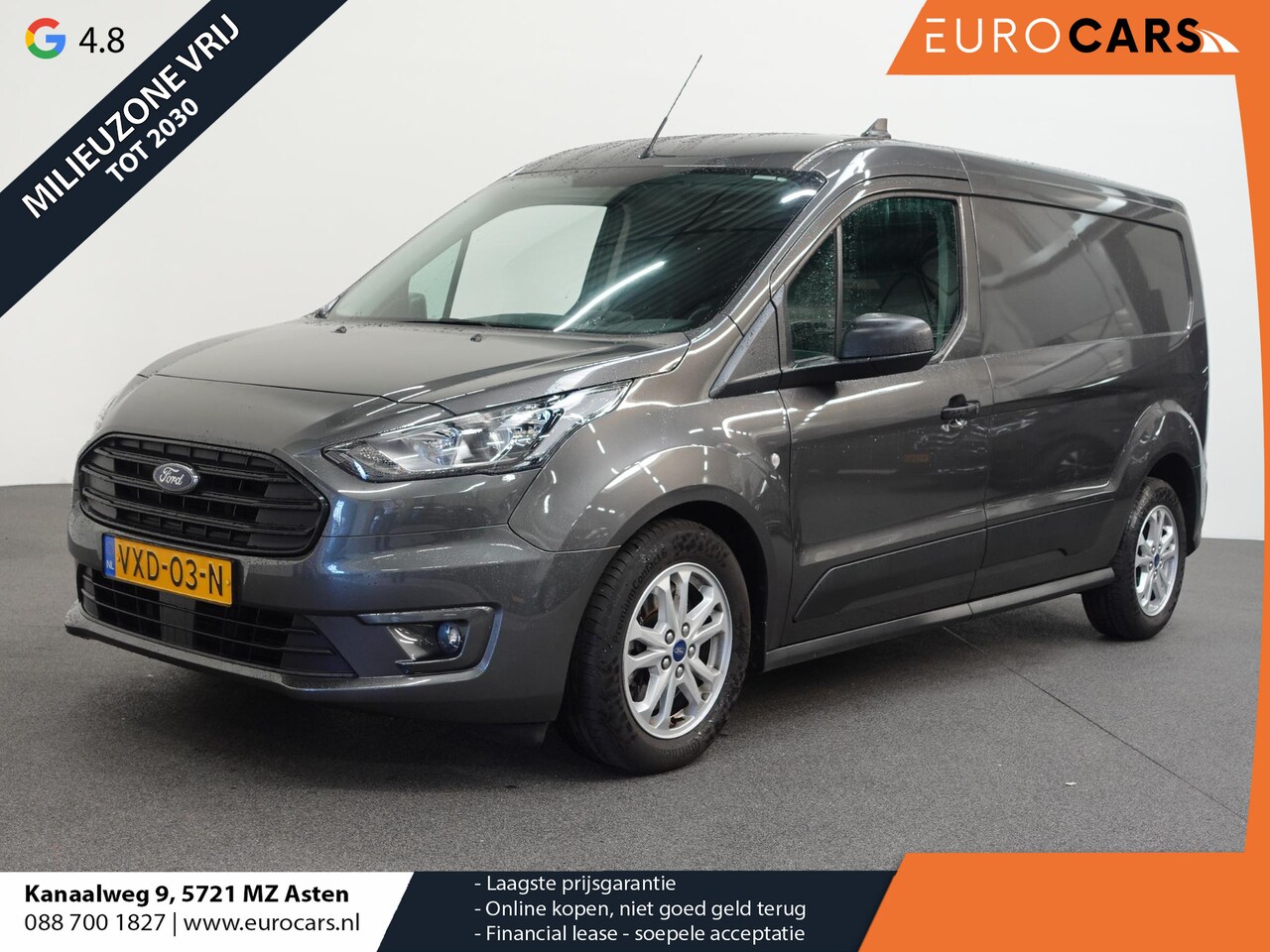 Ford Transit Connect - 1.5 EcoBlue L2 Trend Automaat Navi Airco Parkeersensoren Cruise Control Camera - AutoWereld.nl
