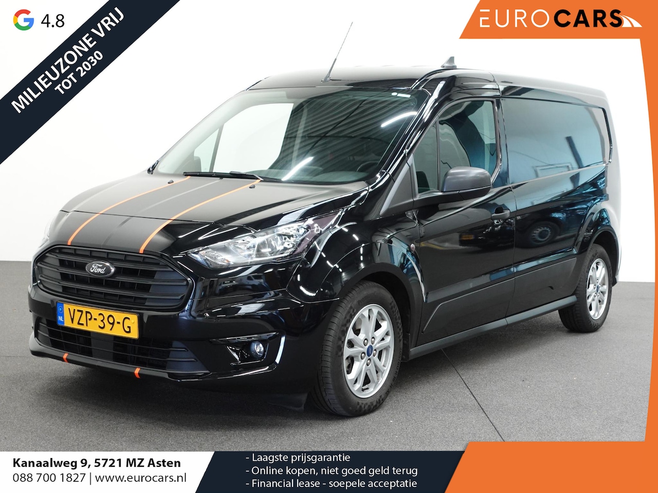 Ford Transit Connect - 100pk Automaat L2 Navigatie Camera Trekhaak Cruise control Parkeersensoren 3-Zits - AutoWereld.nl