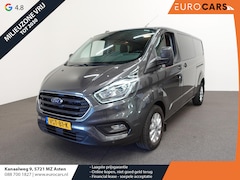 Ford Transit Custom - 300 2.0 TDCI L2H1 Limited Dubbele Cabine Automaat Navi Airco 2x schuifdeuren Trekhaak Park
