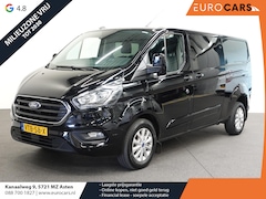 Ford Transit Custom - 300 2.0 TDCI L2H1 Limited Dubbele cabine Navigatie Airco 2x Schuifdeuren Trekhaak Parkeers