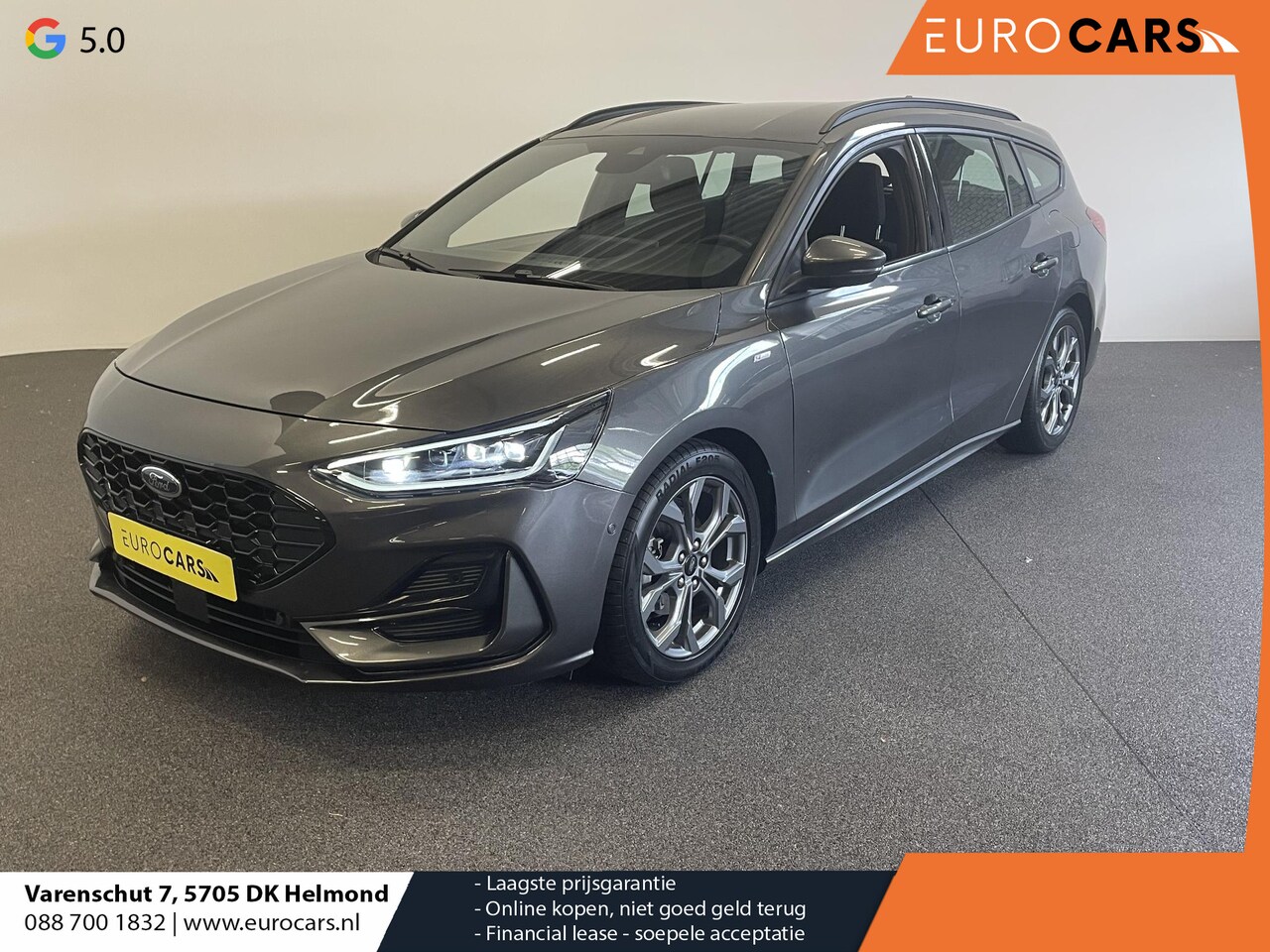 Ford Focus Wagon - 1.0 EcoBoost Hybrid ST Line Navigatie Climate Control Led Dab Camera Parkeer sensoren Crui - AutoWereld.nl