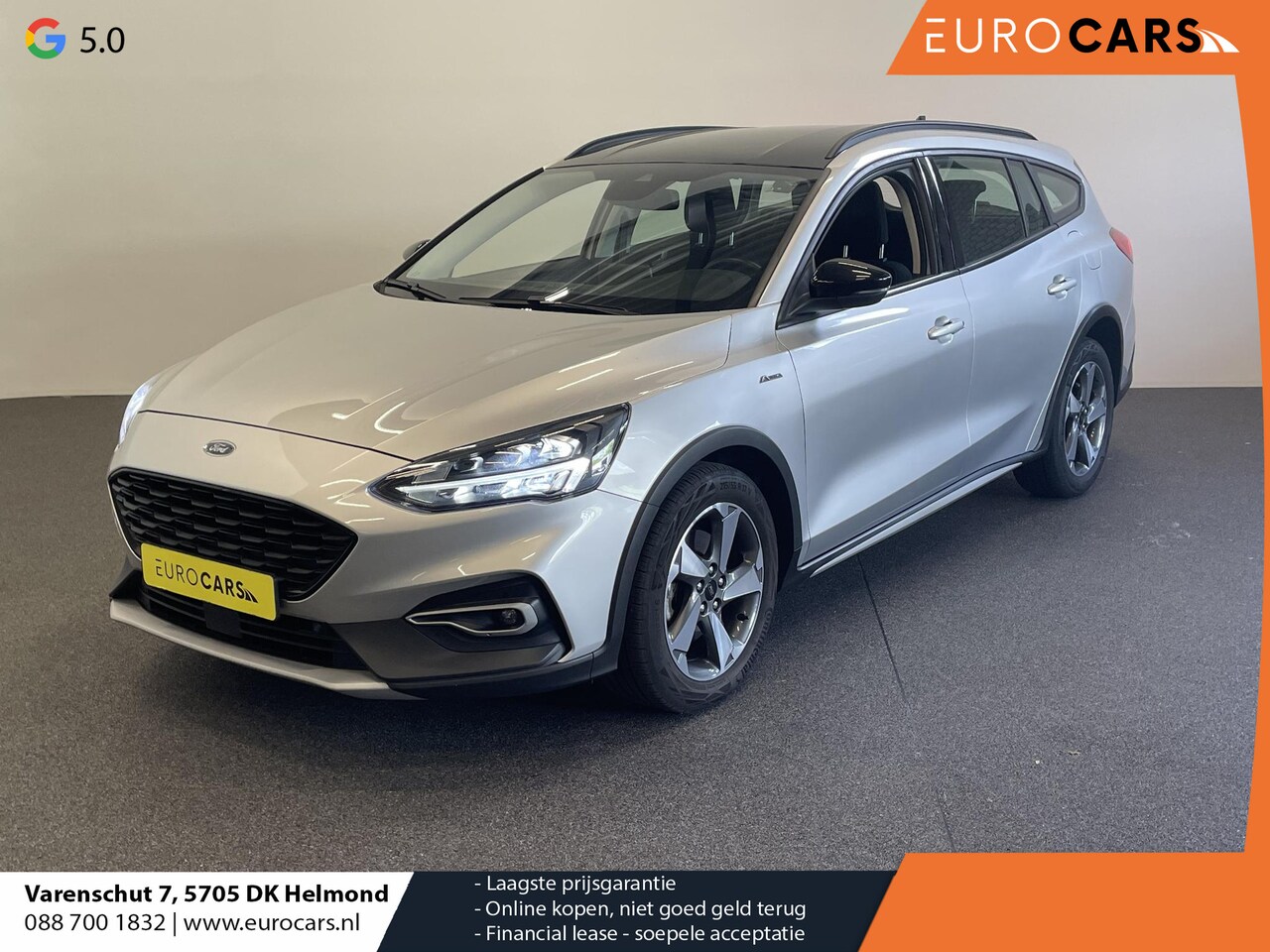 Ford Focus Wagon - 1.0 EcoBoost Aut. Active X Business Airco|ECC Navi Carplay PDC VA + Camera Full LED koplam - AutoWereld.nl