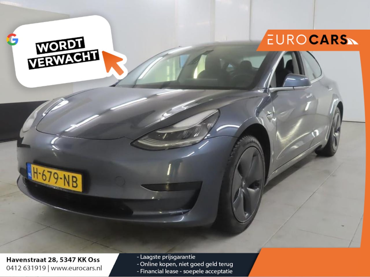 Tesla Model 3 - Standard RWD Plus 60 kWh Panorama dak Navigatie Climate Control  Lichtmetalen Velgen Leder - AutoWereld.nl