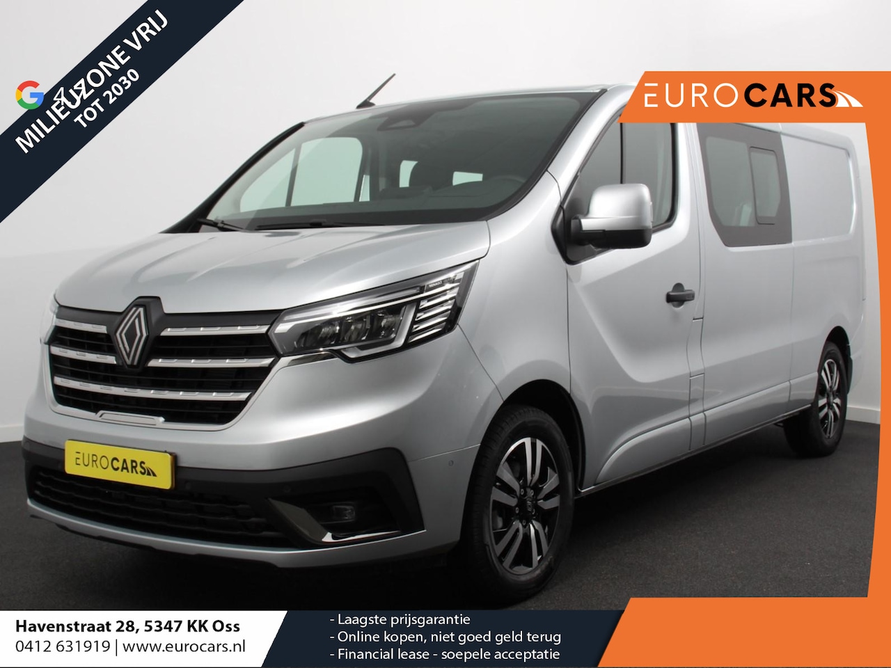 Renault Trafic - 2.0 Blue dC1 150 EDC T29 L2H1 Extra Dubbele Cabine Navigatie Airco Lichtmetalen velgen Bet - AutoWereld.nl