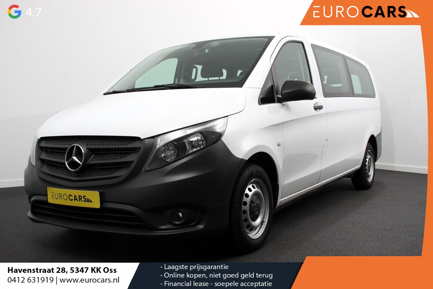 Mercedes-Benz Vito Tourer - 114 CDI Automaat Pro Extra Lang incl. BTW en BPM 8 persoons Navigatie Airco Cruise Control - AutoWereld.nl