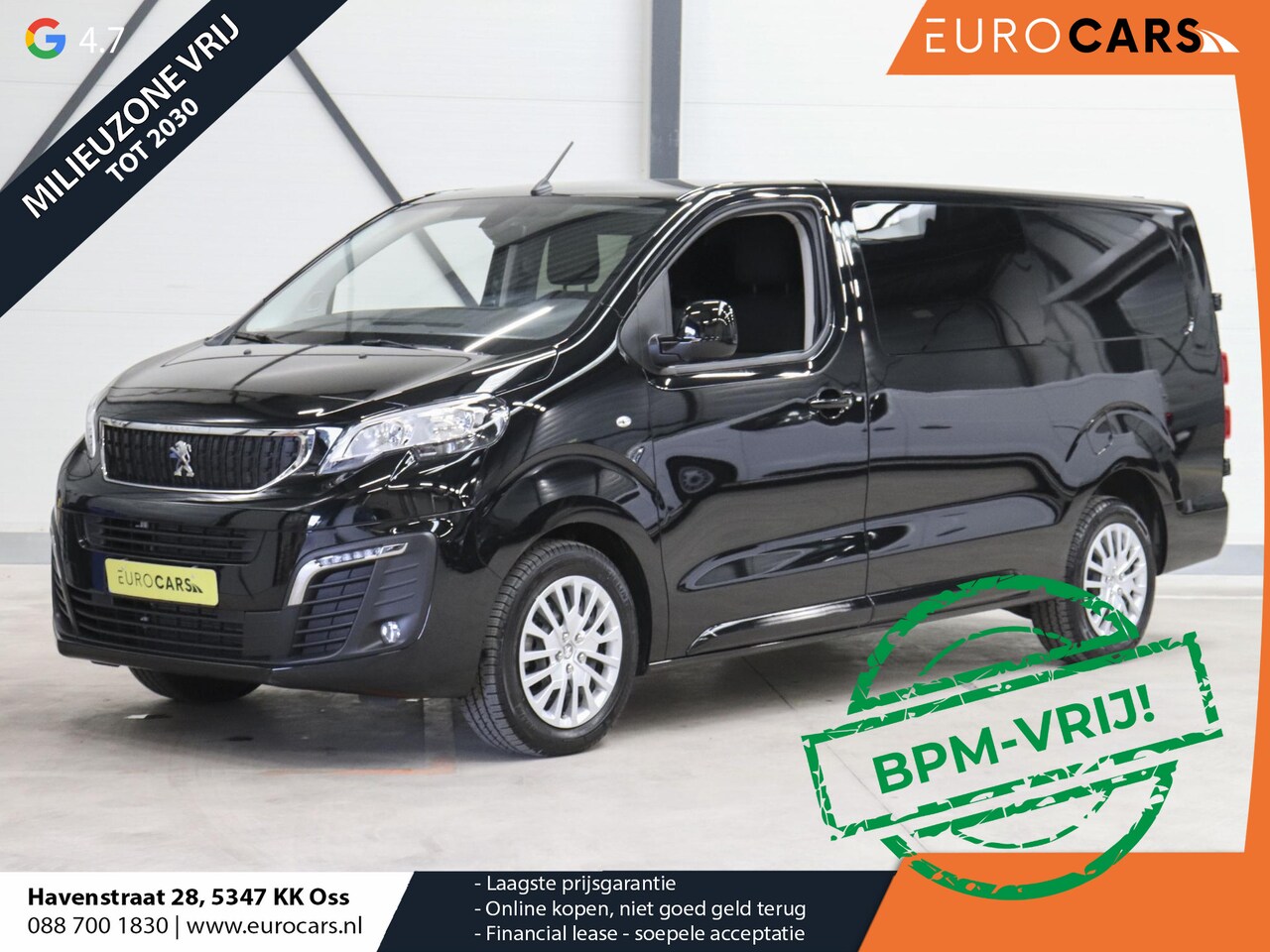 Peugeot Expert - 2.0 BlueHDI Long Premium Dubbele Cabine Automaat Pack Look Navigatie Airco Bluetooth Parke - AutoWereld.nl