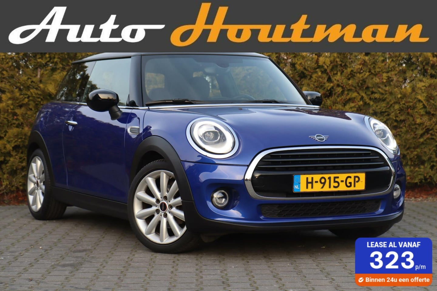 MINI Cooper - 1.5 Automaat Chili|Ecc|Carplay|Navi|Pdc|Leder|Zwarte hemel|Dealer onderhouden - AutoWereld.nl