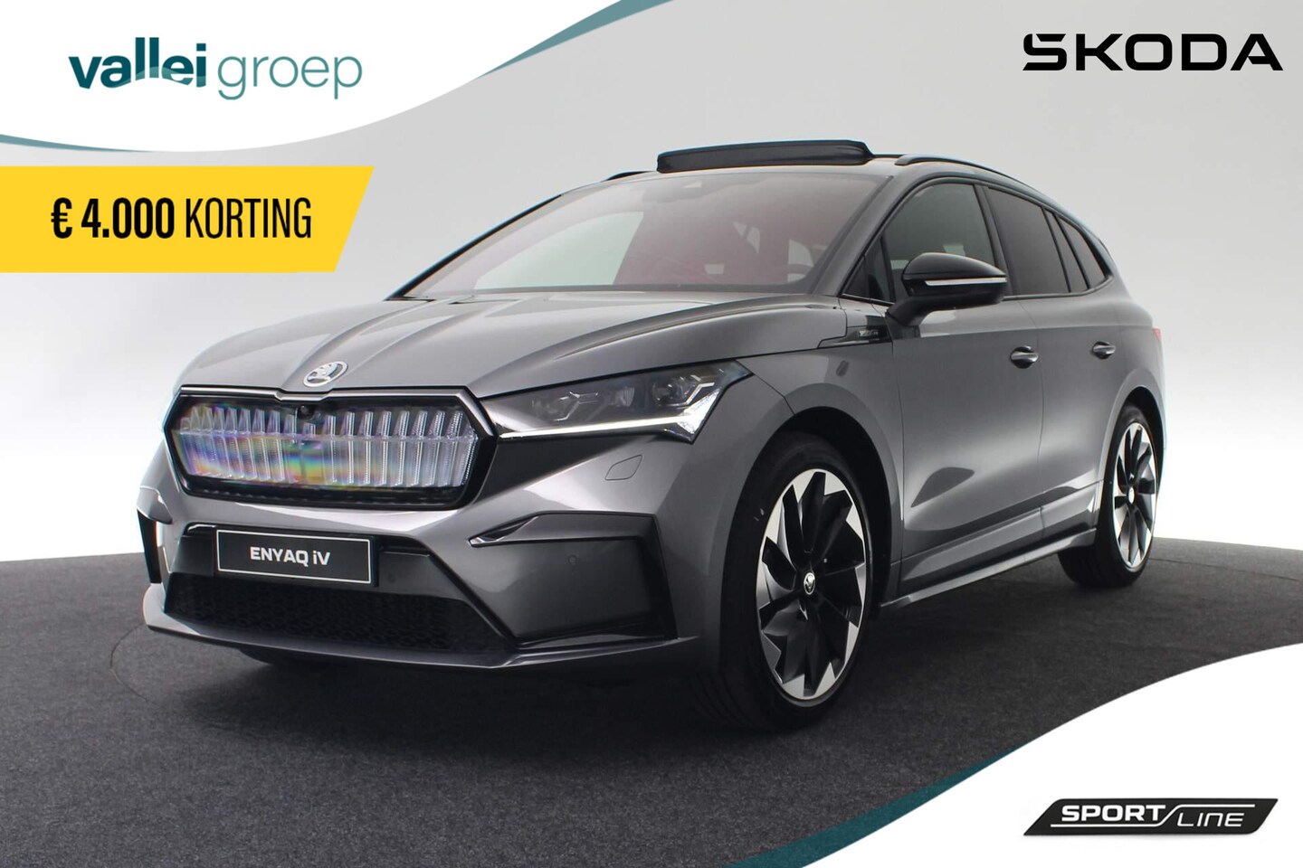 Skoda Enyaq iV - 60 180PK Sportline € 6.109,- VOORRAADKORTING!!! | 21" Inch LMV | Adaptive Cruise Control | - AutoWereld.nl
