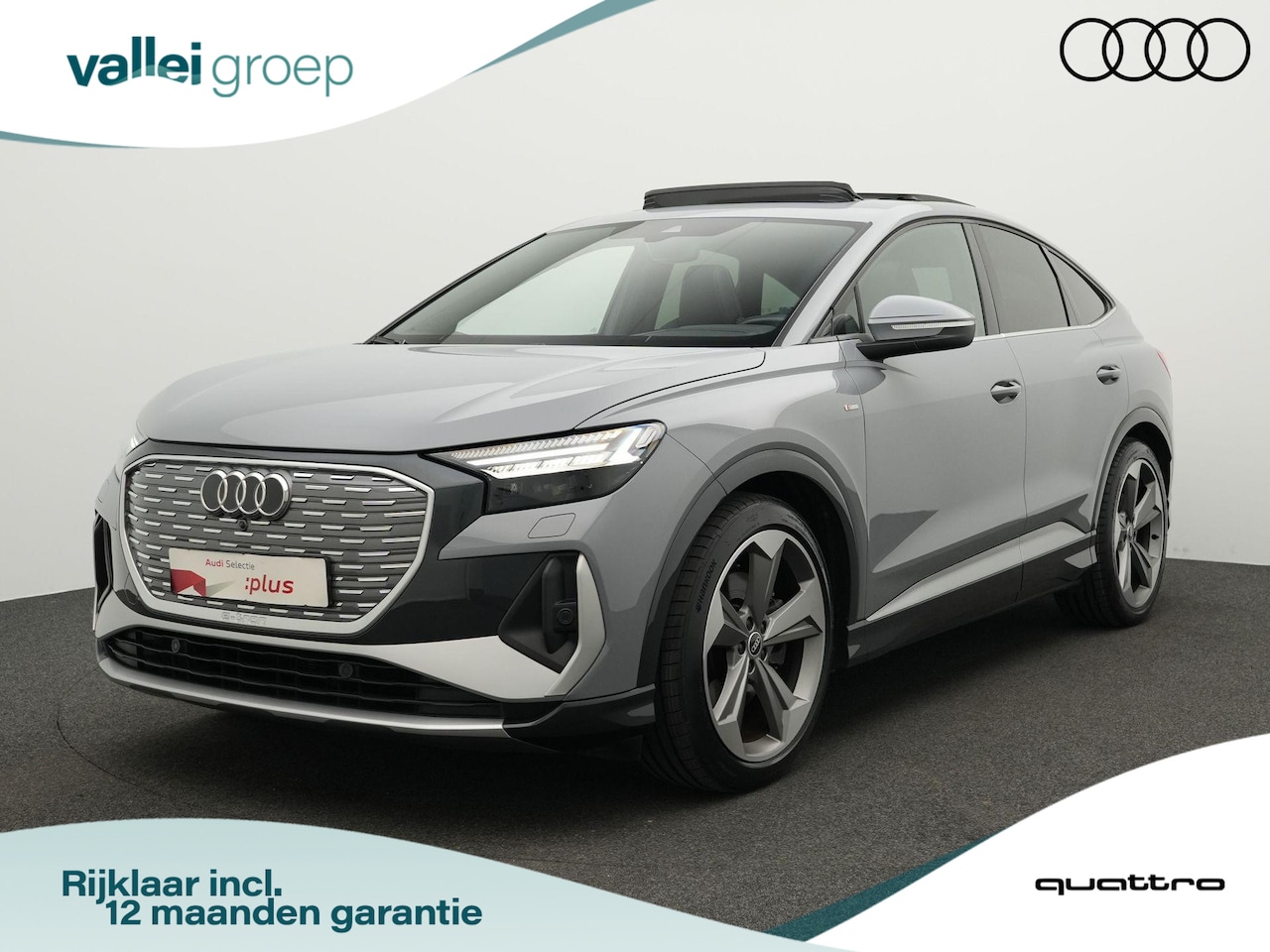 Audi Q4 Sportback e-tron - 50 quattro S edition 77 kWh 299 pk / S-Line | Panoramadak | Matrix LED | Geheugenstoel | S - AutoWereld.nl