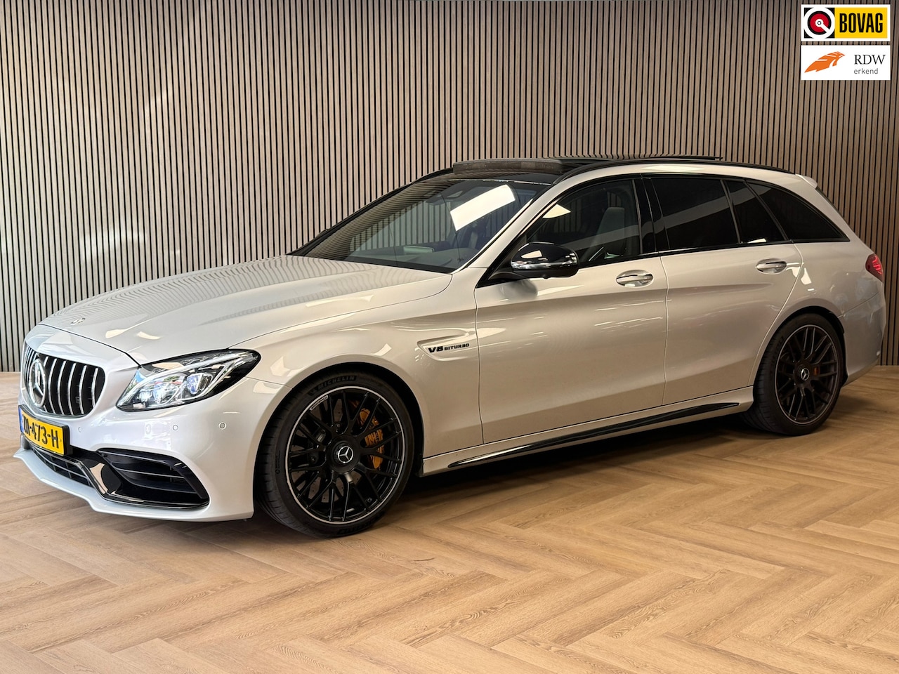 Mercedes-Benz C-klasse Estate - AMG 63 S Edition 1 AUT. PANORAMADAK KERAMISCH EVENTURI NAPPA MEMORY STOELVERWARMING NAVIGA - AutoWereld.nl