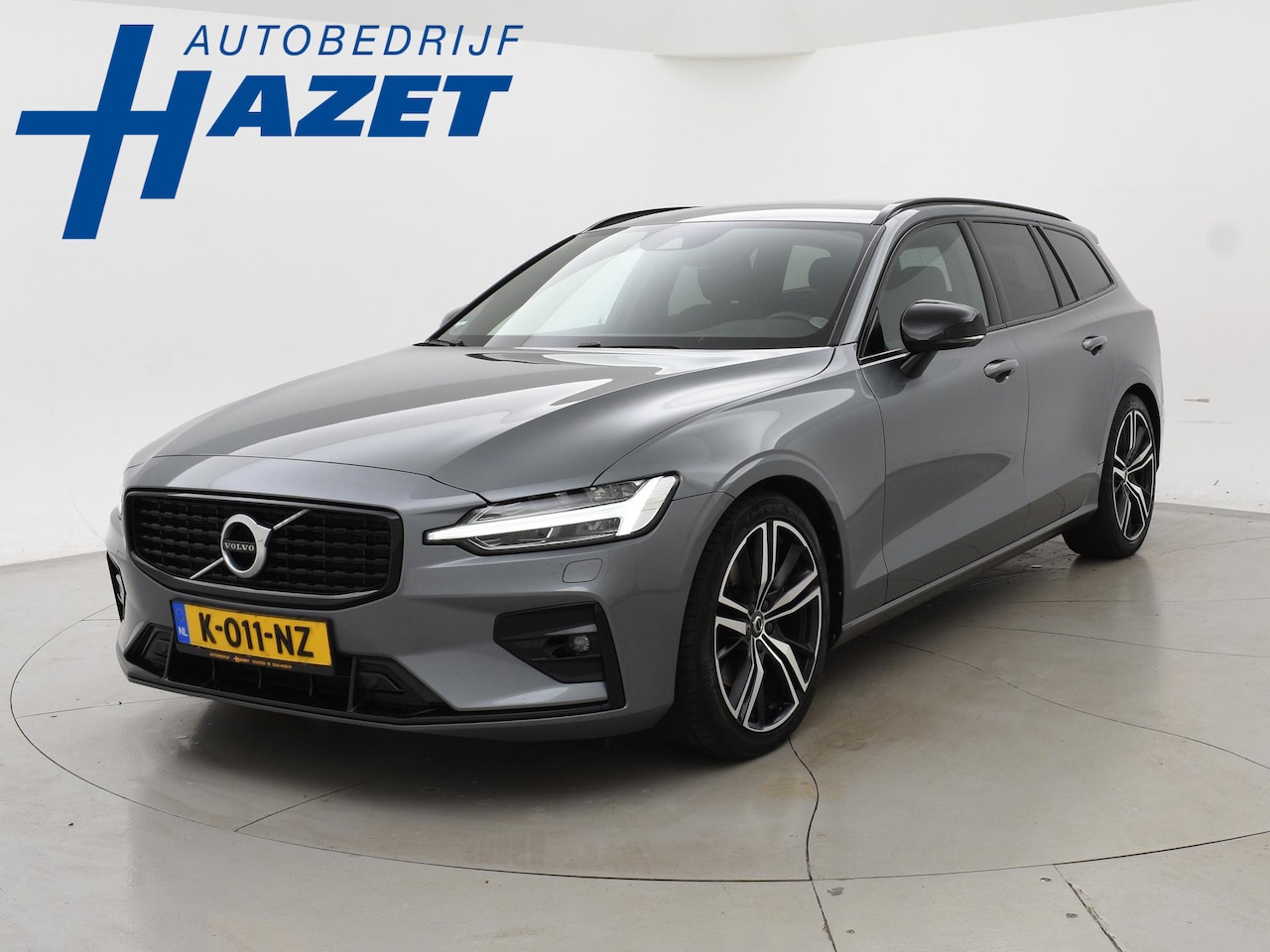 Volvo V60 - 2.0 B4 197 PK AUT. R-DESIGN + WEGKL. TREKHAAK | HARMAN/KARDON | LEDER | 19 INCH | ADAPTIVE - AutoWereld.nl