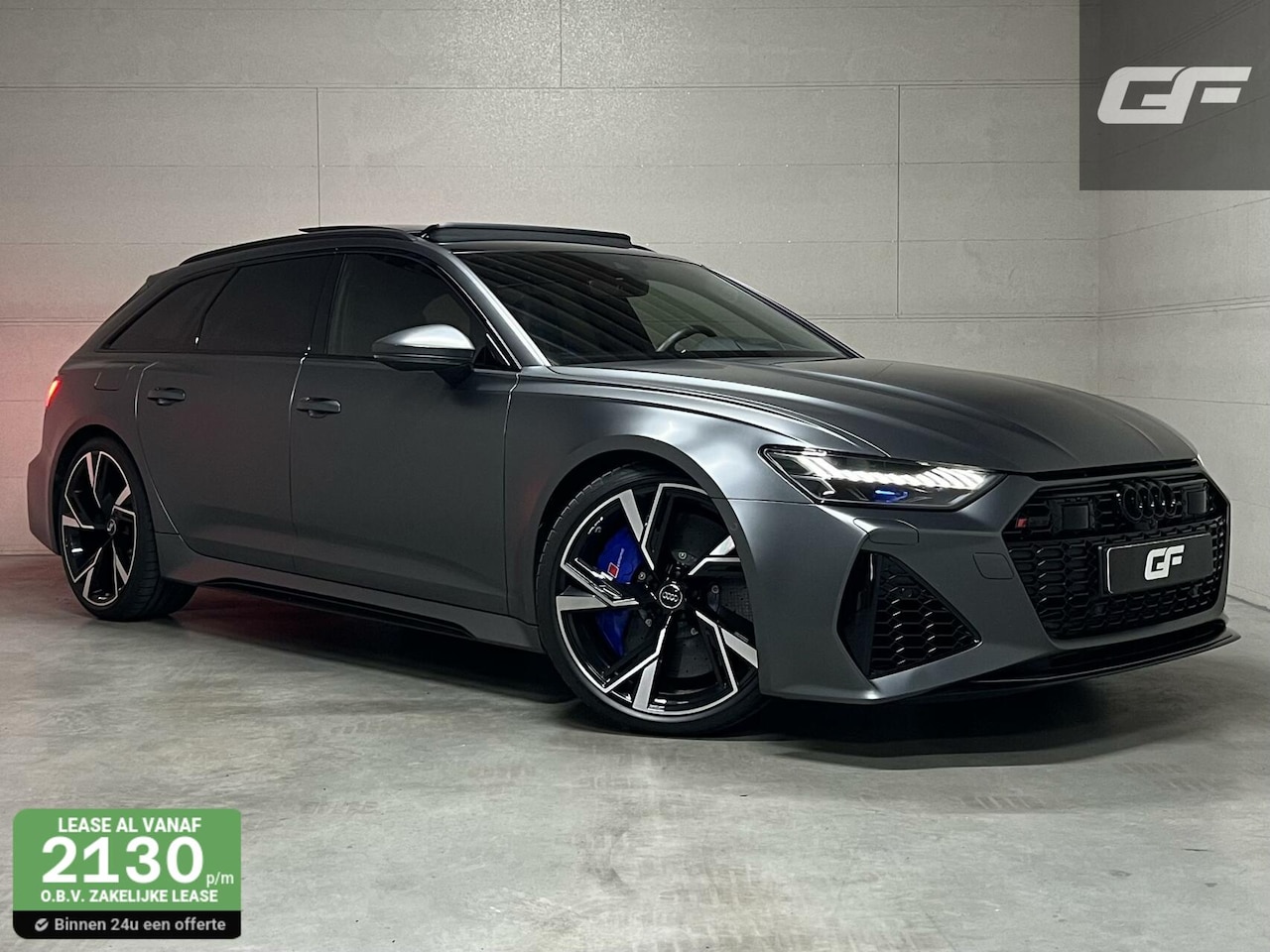 Audi RS6 - Avant 4.0 TFSI Quattro Matgrijs Dynamic+ B&O 600PK - AutoWereld.nl