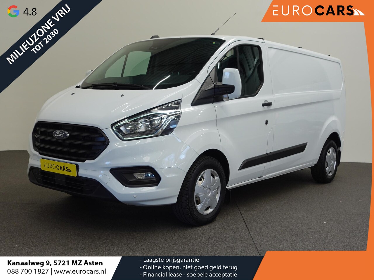 Ford Transit Custom - 131pk Automaat L2H1 Trend airco Cruise control Trekhaak Parkeersensoren - AutoWereld.nl