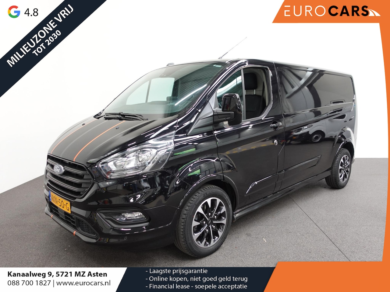 Ford Transit Custom - 320 2.0 TDCI L2H1 Sport Airco ACC Bluetooth Navi Trekhaak - AutoWereld.nl