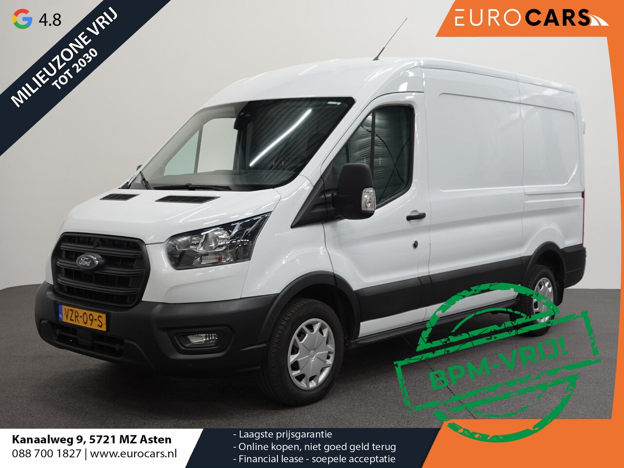 Ford Transit - 310 2.0 TDCI L2H2 Trend Automaat Airco Navigatie Bluetooth Camera Cruise Control Trekhaak - AutoWereld.nl