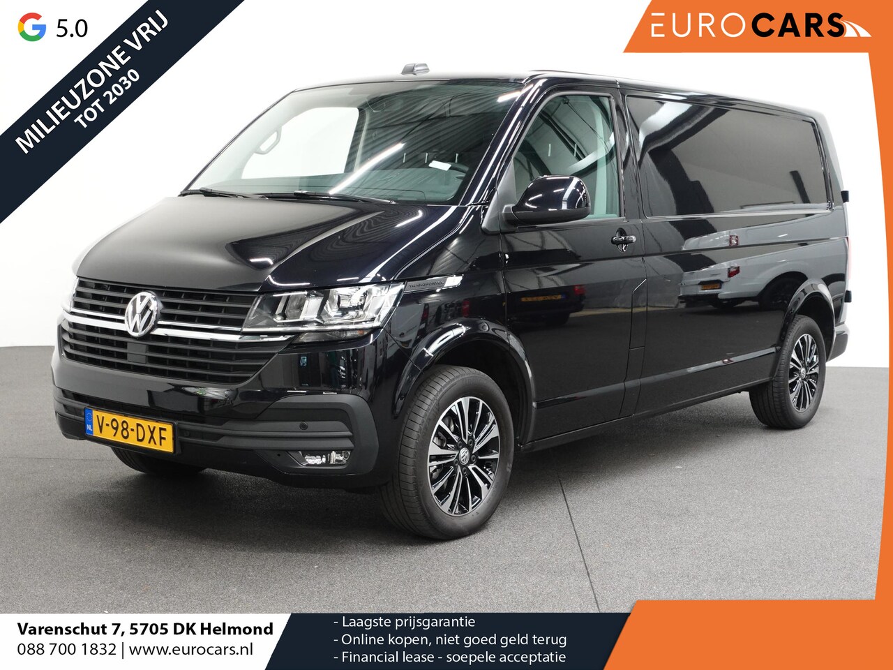 Volkswagen Transporter - 2.0 150PK L2H1 Highline Automaat Airco  Navi Parkeersensoren Camera Trekhaak Carplay - AutoWereld.nl