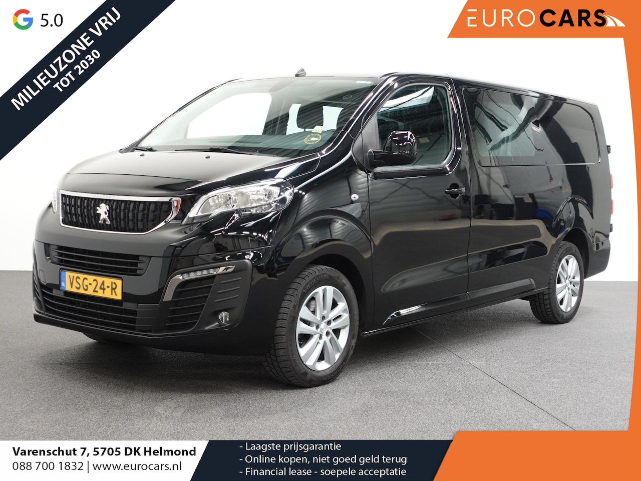 Peugeot Expert - 2.0 180PK Long L3 Premium Dubbele Cabine Automaat Airco Cruise control Bluetooth Navigatie - AutoWereld.nl