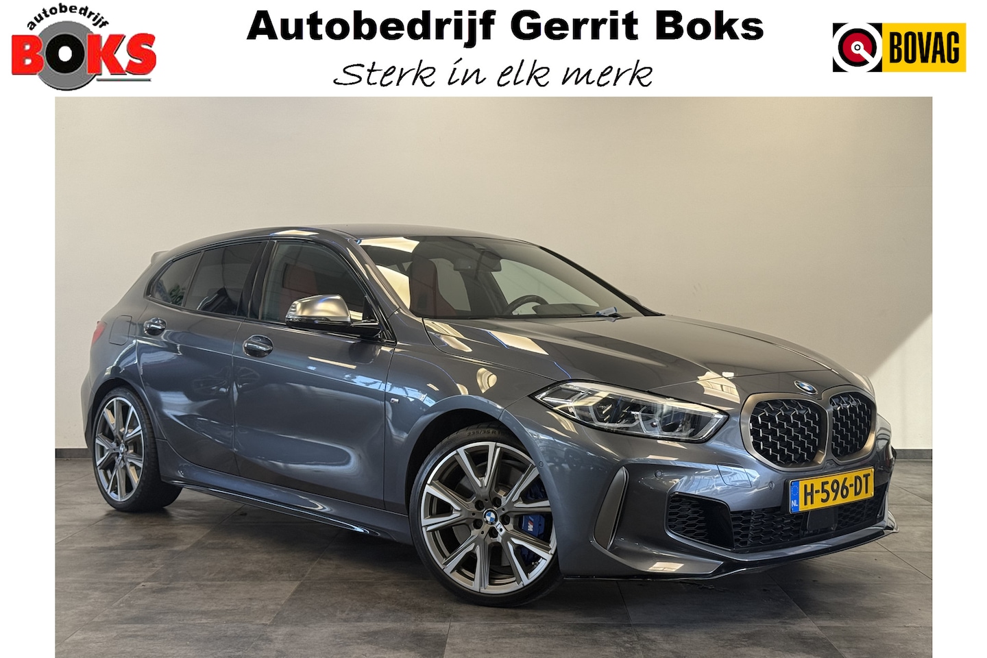 BMW 1-serie - M135i xDrive High Executive Edition 306PK Headup Display Sportuitlaat Navigatie PDC VCP Cr - AutoWereld.nl