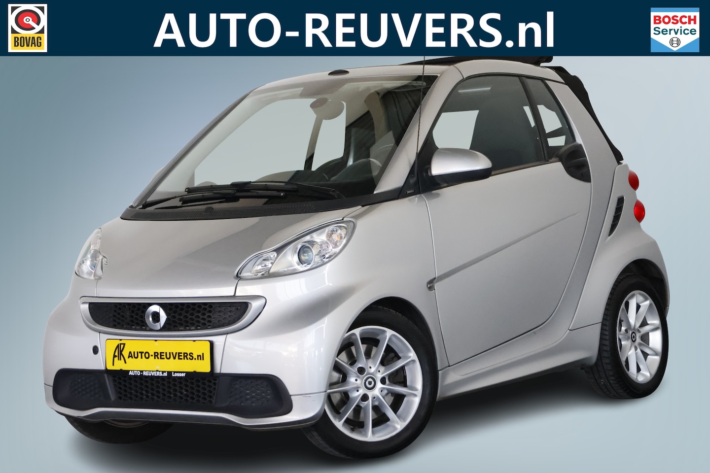 Smart Fortwo cabrio - 1.0 mhd Passion / Opendak / Aut / Navi / Airco / Harmankardon - AutoWereld.nl