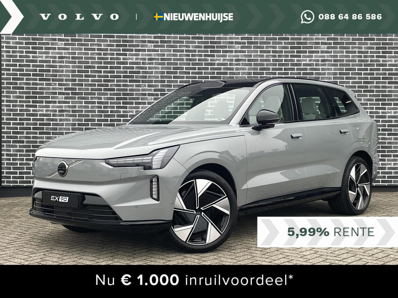 Volvo EX90 - Twin Motor Performance Ultra 7p | AWD | 517 PK | Google | Stoel-/Stuurverwarming | Adaptie - AutoWereld.nl