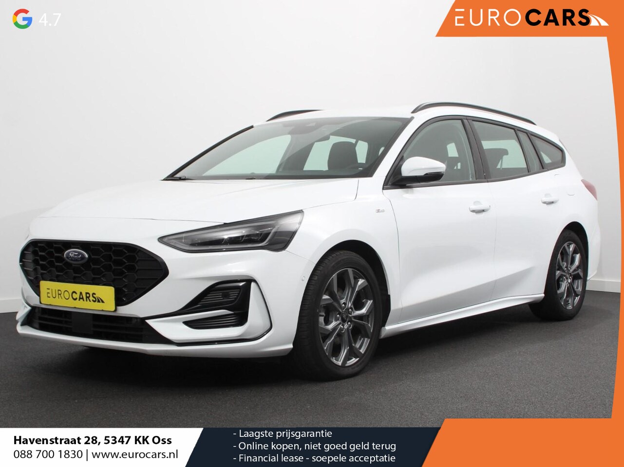 Ford Focus Wagon - 1.0 125pk Hybrid ST Line Navigatie Climate Control Led Dab Camera Parkeer sensoren Cruise - AutoWereld.nl
