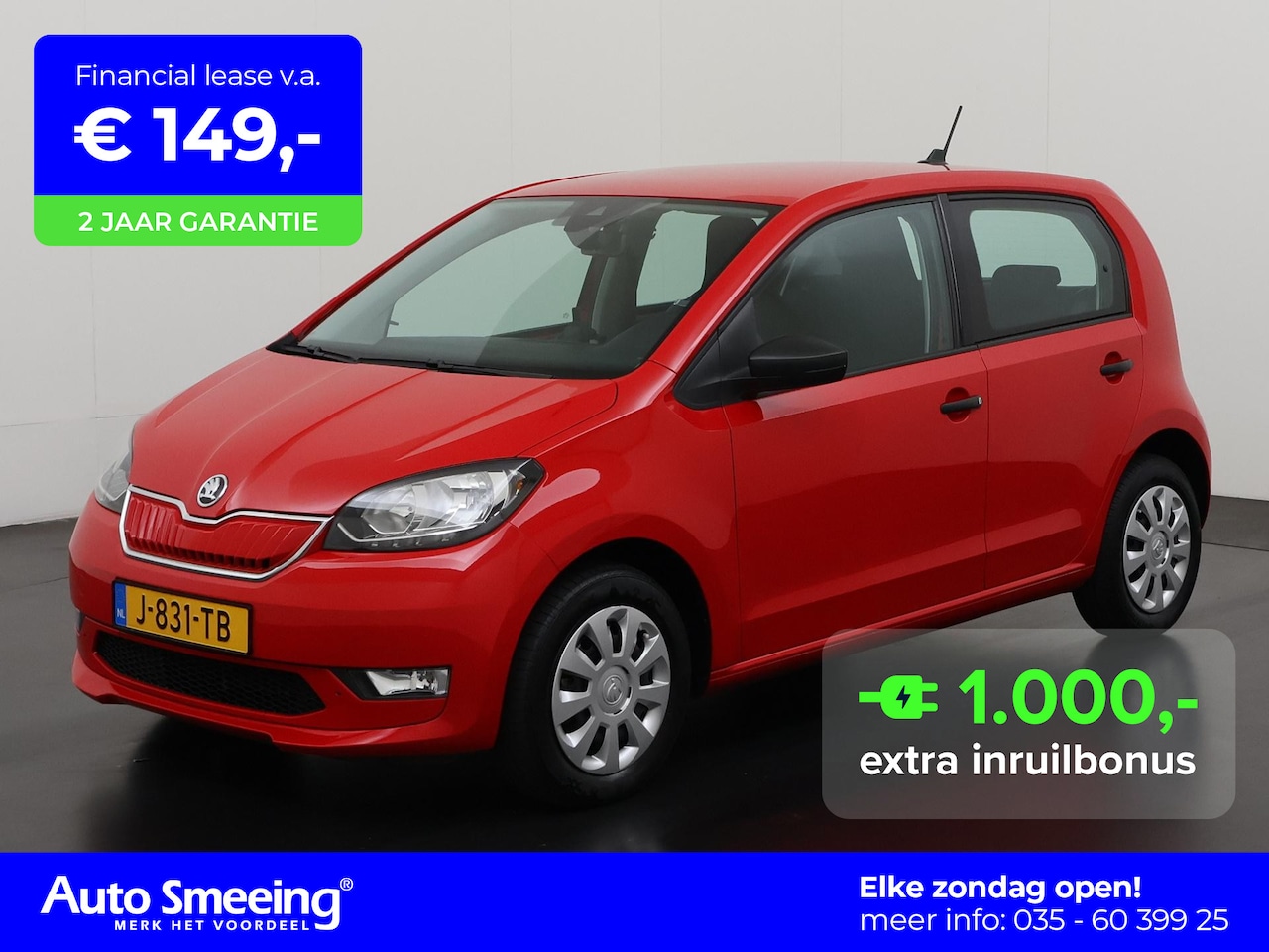 Skoda Citigo e-iV - EV Ambition | Stoelverwarming | Parkeersensor | Zondag Open! - AutoWereld.nl