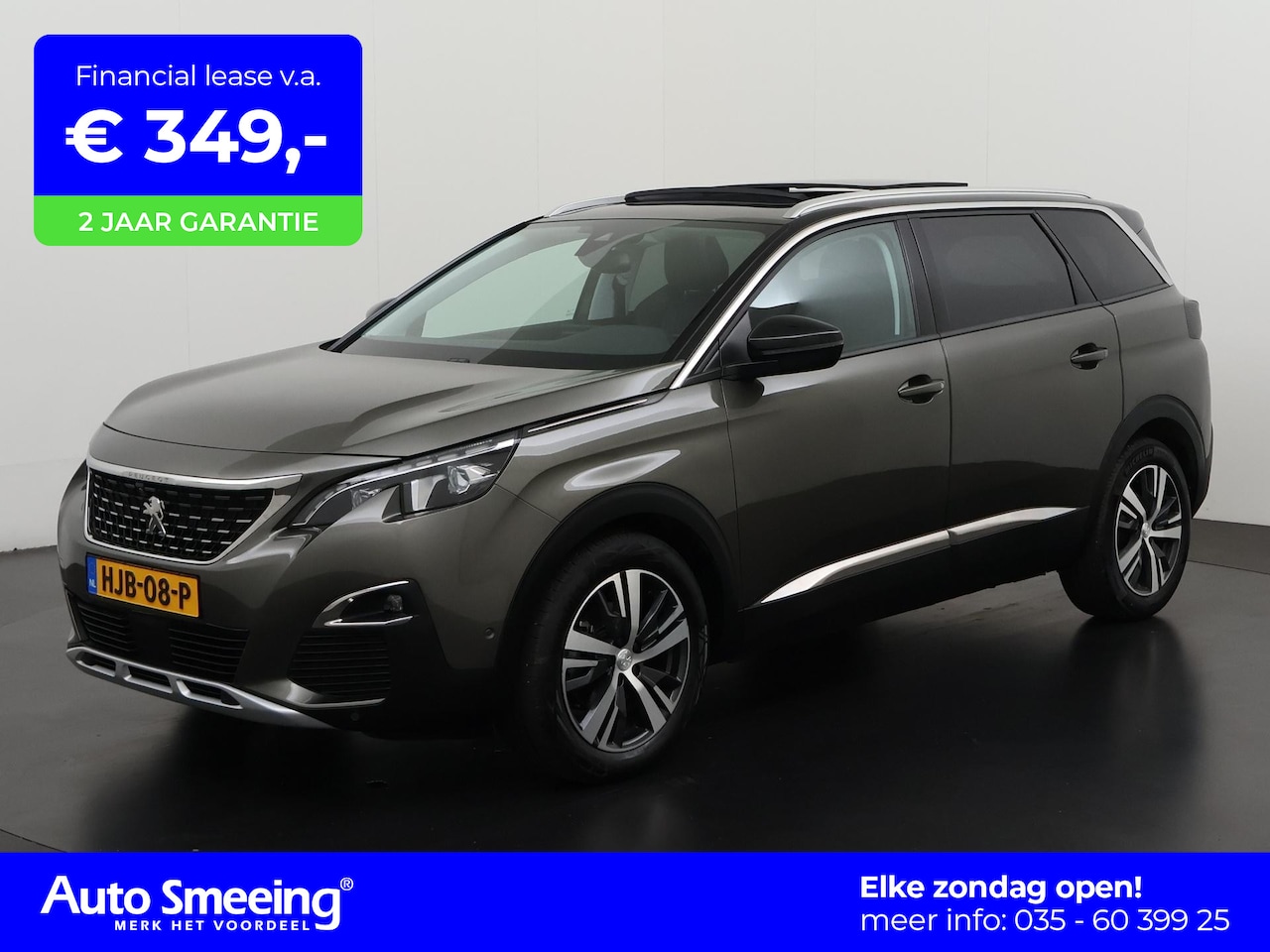 Peugeot 5008 - 1.2 PureTech Allure Automaat 7-Persoons | Panoramadak | Leder | Mem stoel | FOCAL HiFi | - AutoWereld.nl