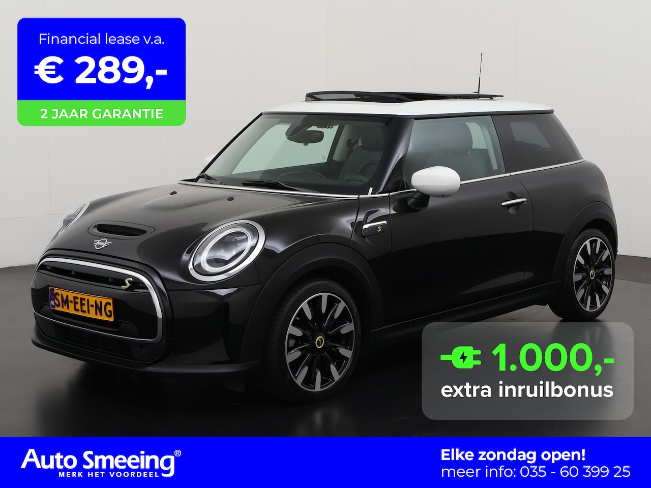 MINI Mini-Electric - 33 kWh | Panoramadak | Camera | Zondag Open! - AutoWereld.nl