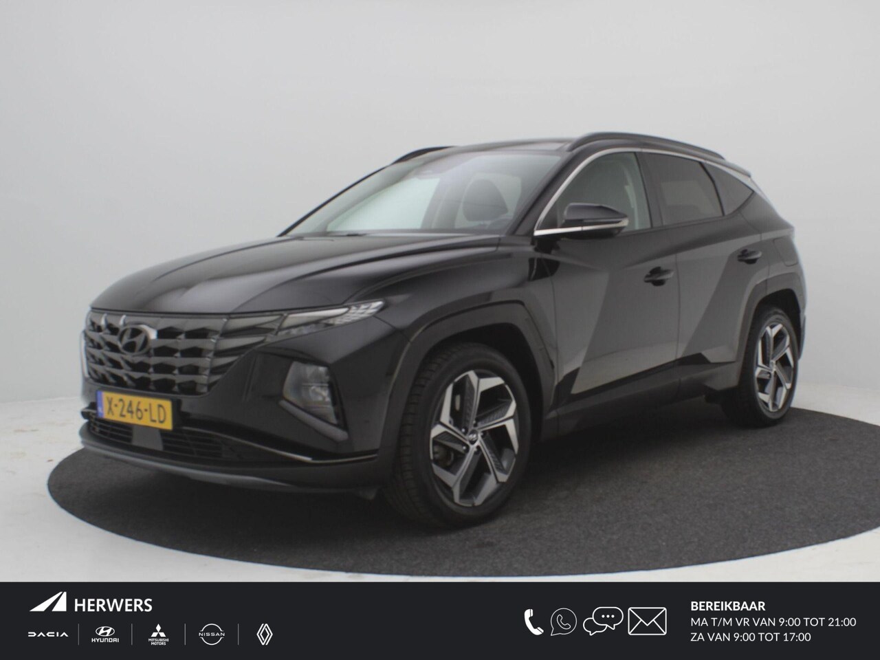 Hyundai Tucson - 1.6 T-GDI HEV Premium Sky AUTOMAAT / GROOT Glazenschuif-kanteldak / 19" LMV / Adaptieve Cr - AutoWereld.nl