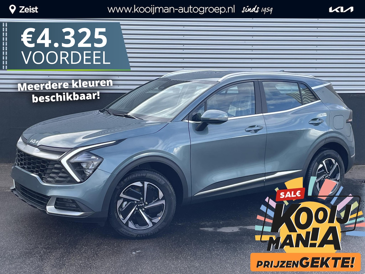 Kia Sportage - 1.6 T-GDi Hybrid DynamicLine KORTING! Ruim €4300 Voordeel, Nieuw uit voorraad leverbaar! M - AutoWereld.nl