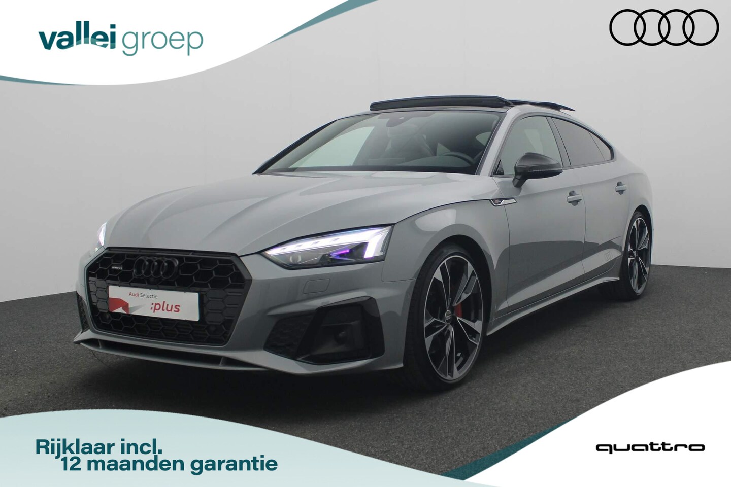 Audi A5 Sportback - 45 TFSI 245 pk S-tronic quattro S edition Competition | Panoramadak | Trekhaak | Valcona L - AutoWereld.nl